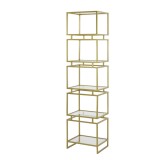 SHELF 5 LCM SLIM ANTIQUE GOLD 180 - CABINETS, SHELVES